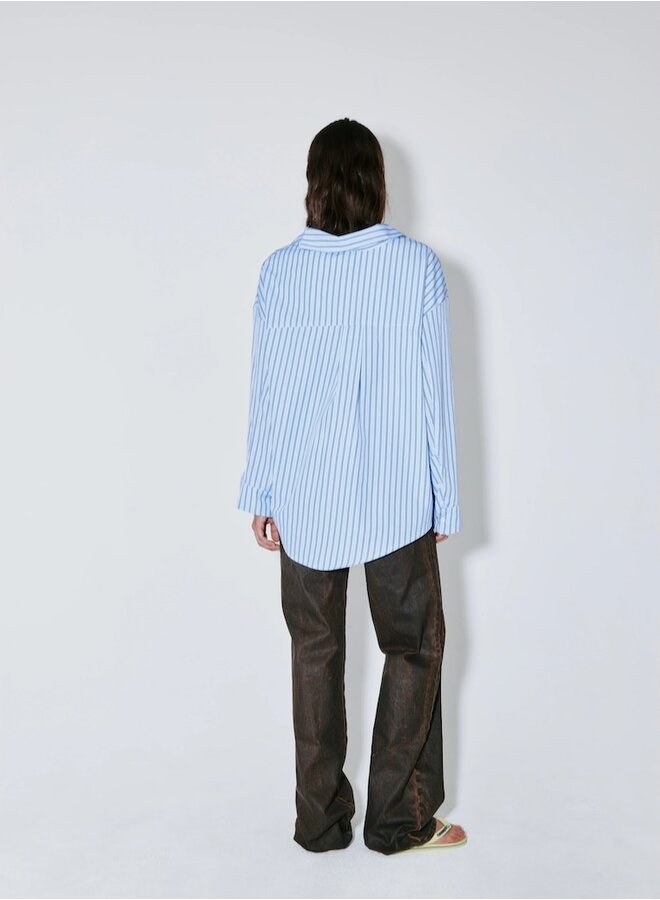 Charles blue stripes shirt
