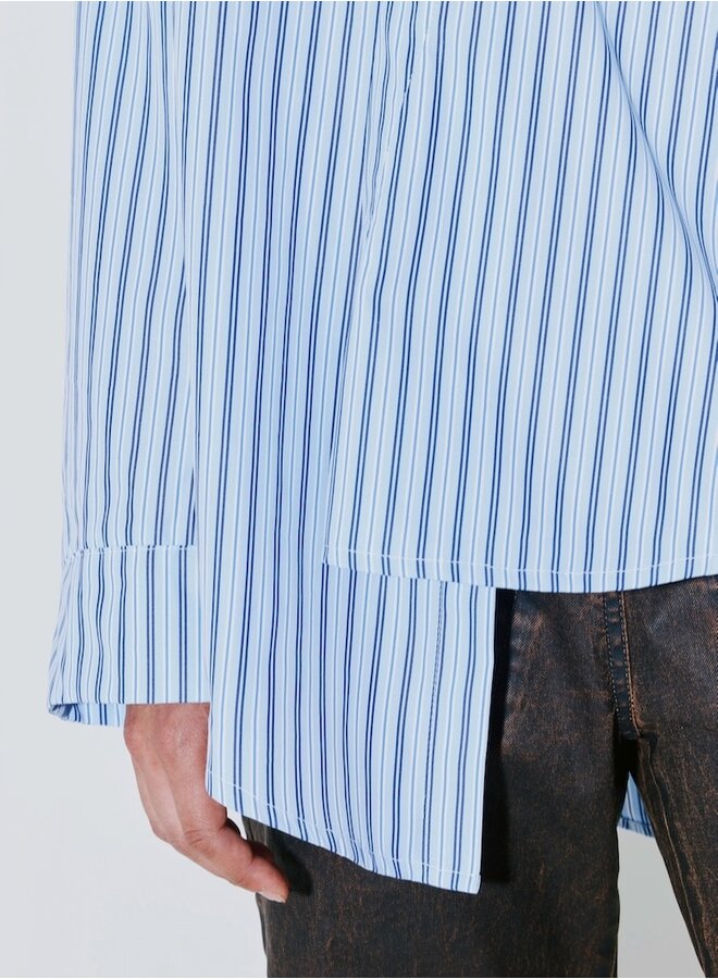 Charles blue stripes shirt