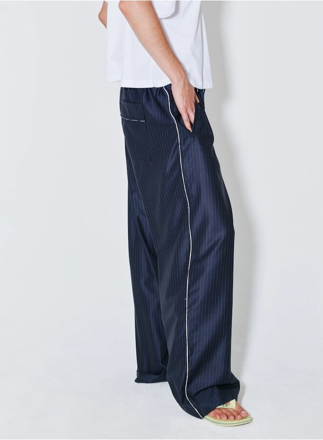 Pieter pants navy white stripes