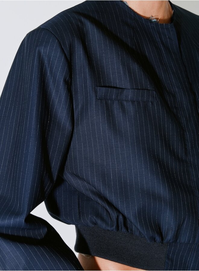 Vittoria navy white stripe jacket