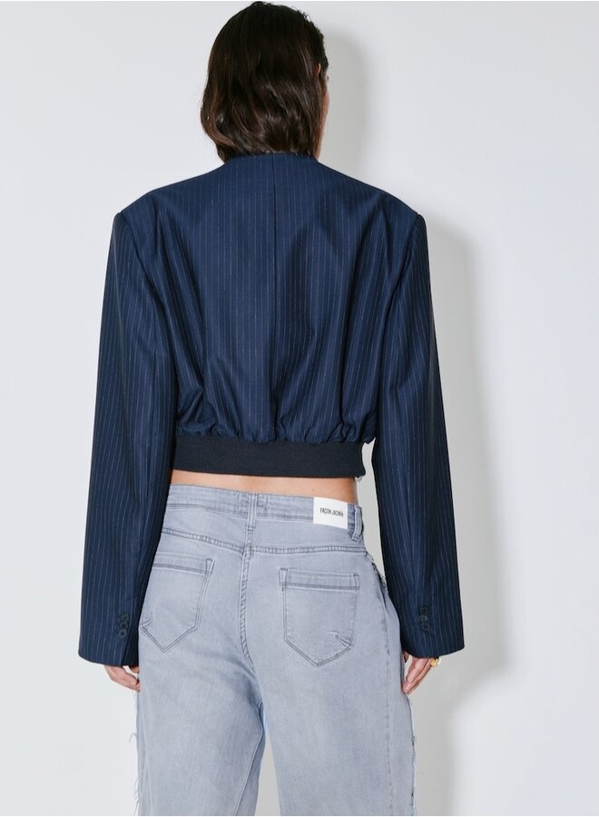 Vittoria navy white stripe jacket