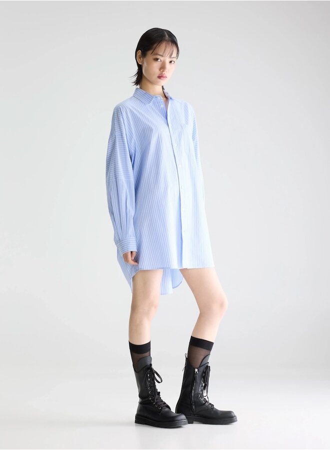 Jinner dress blue stripe