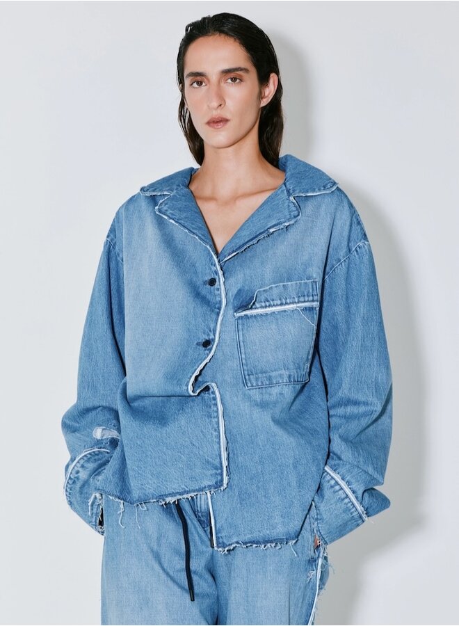 Christina blue washed