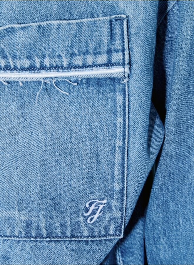 Christina blue washed