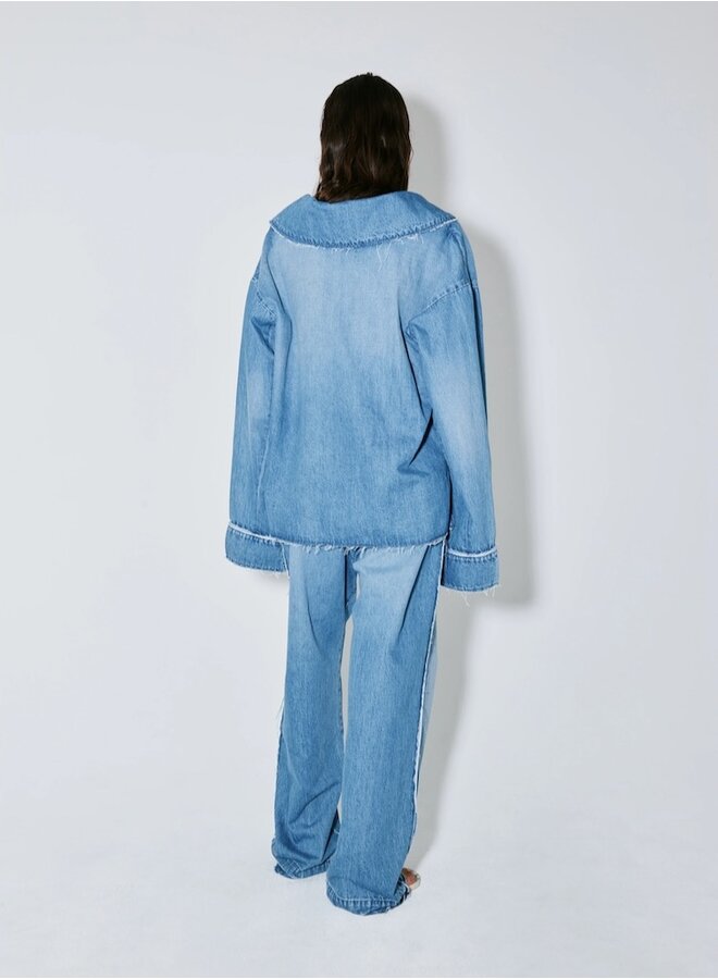 Christina blue washed