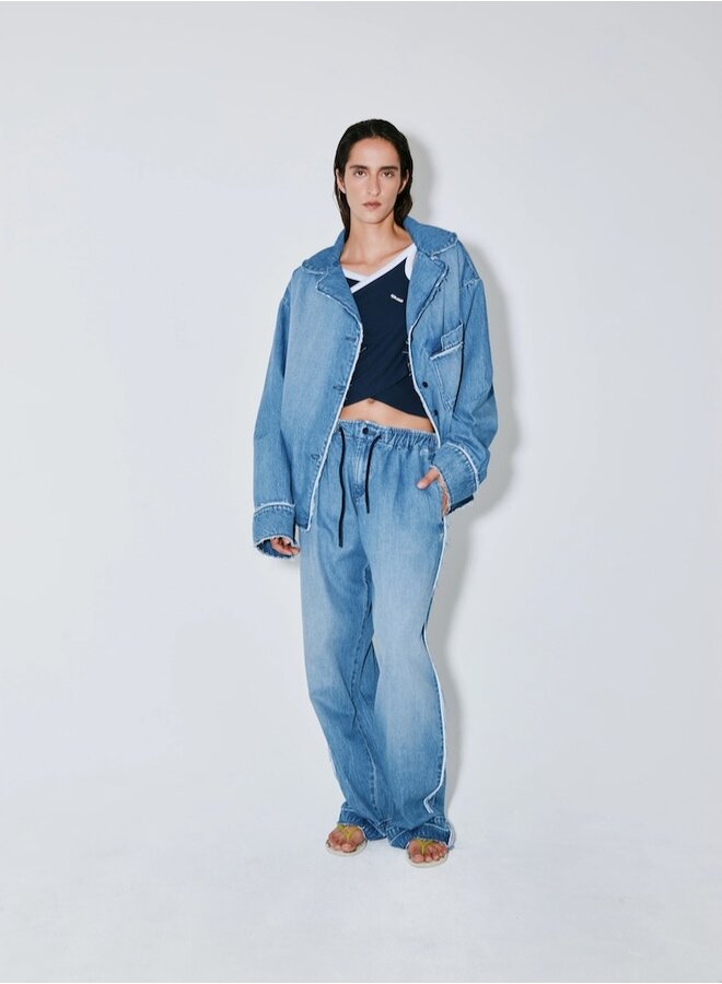 Christina blue washed