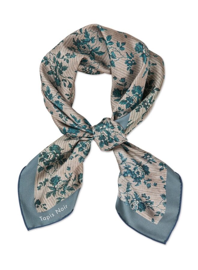 Blue flower scarf