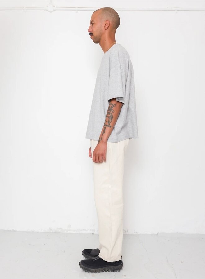 Oversized tee grey melange slub
