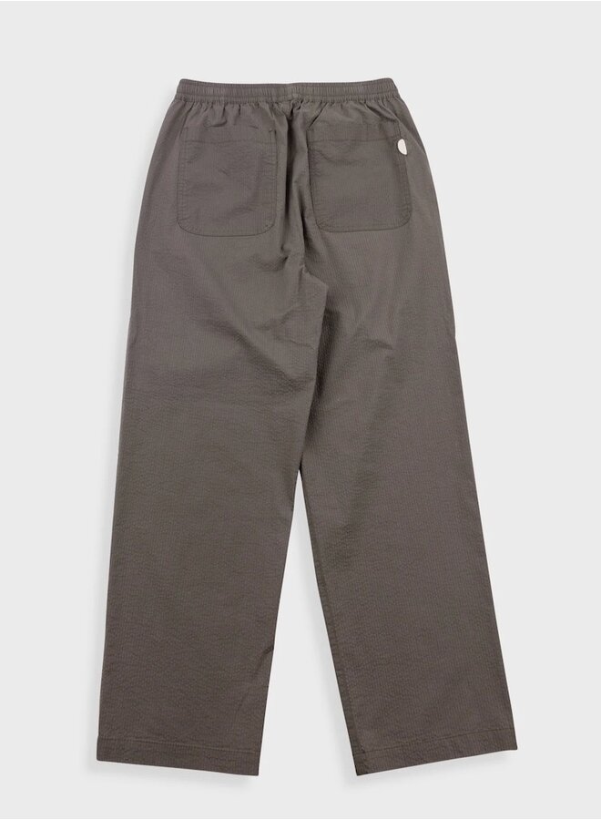 Drawcord loose dark olive seersucker