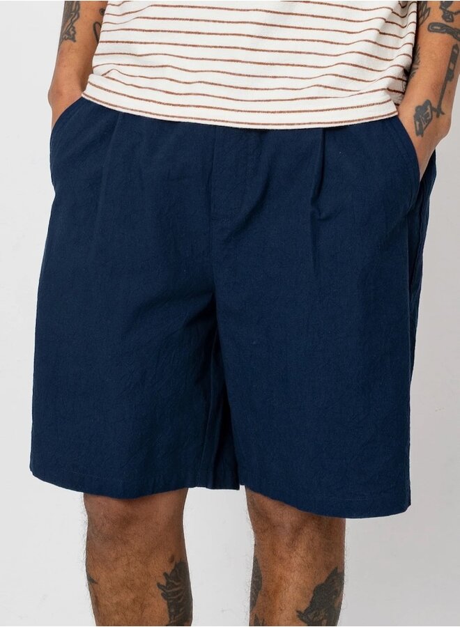 Assembly short crinkle navy