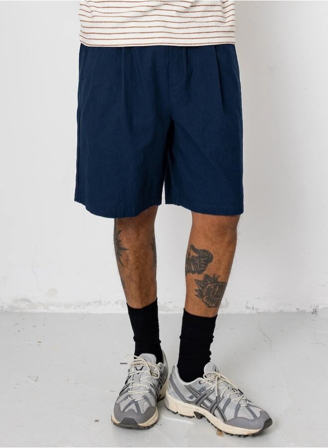 Assembly short crinkle navy
