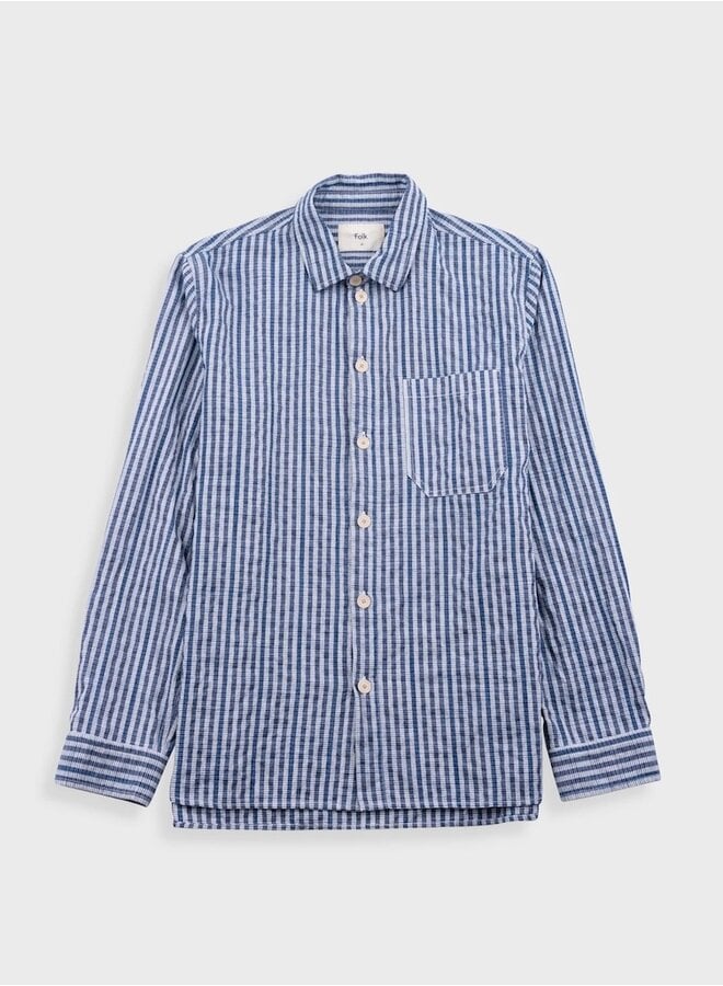 Easy fit indigo check