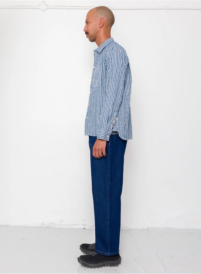 Easy fit indigo check