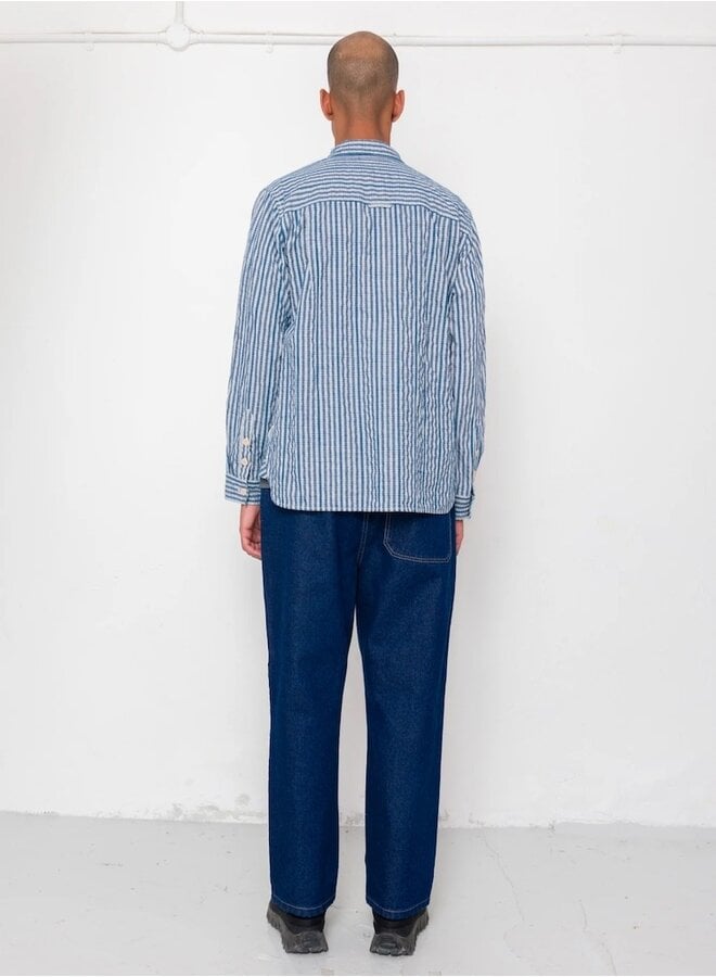 Easy fit indigo check