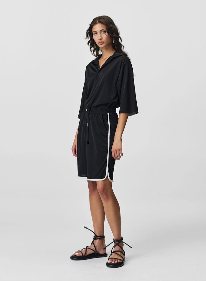 Jordy shorts black mesh stripe