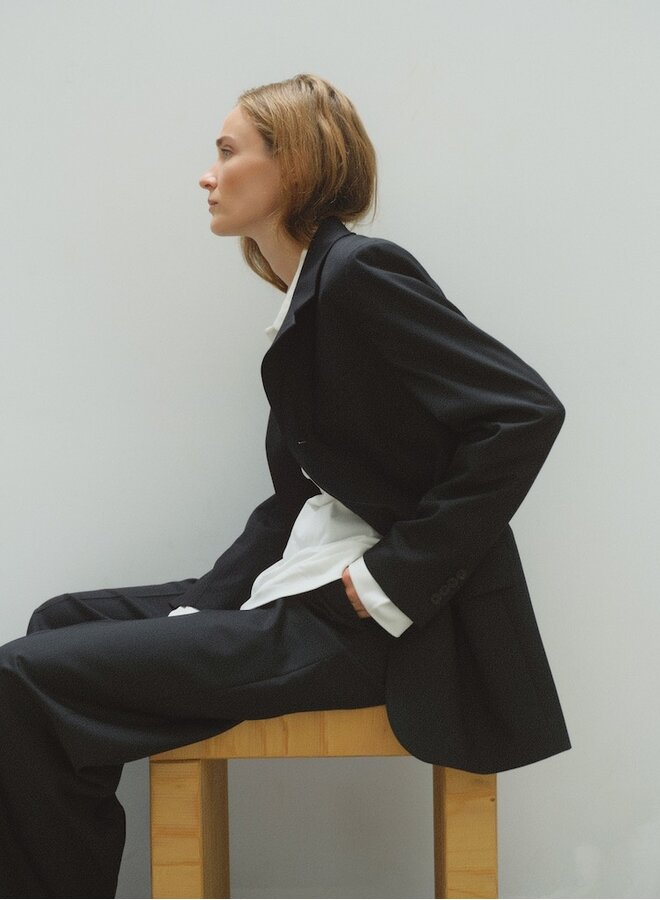 Oversized jacket charcoal