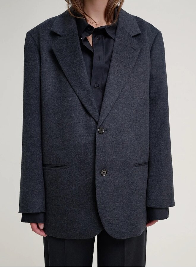 Oversized jacket charcoal