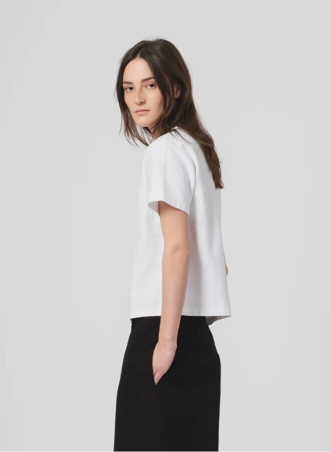 Pocket tee white