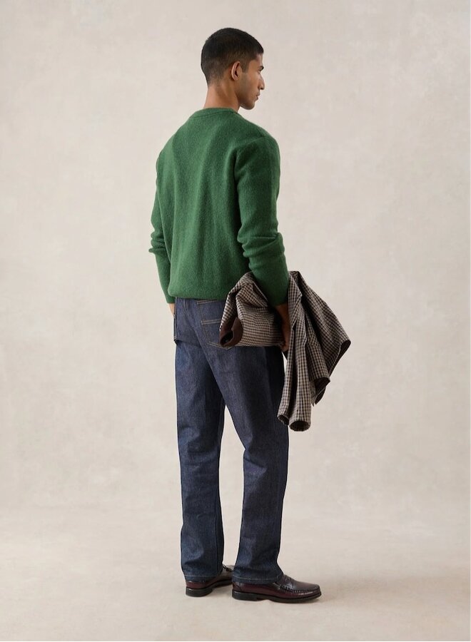 Glove boxy cardigan forest