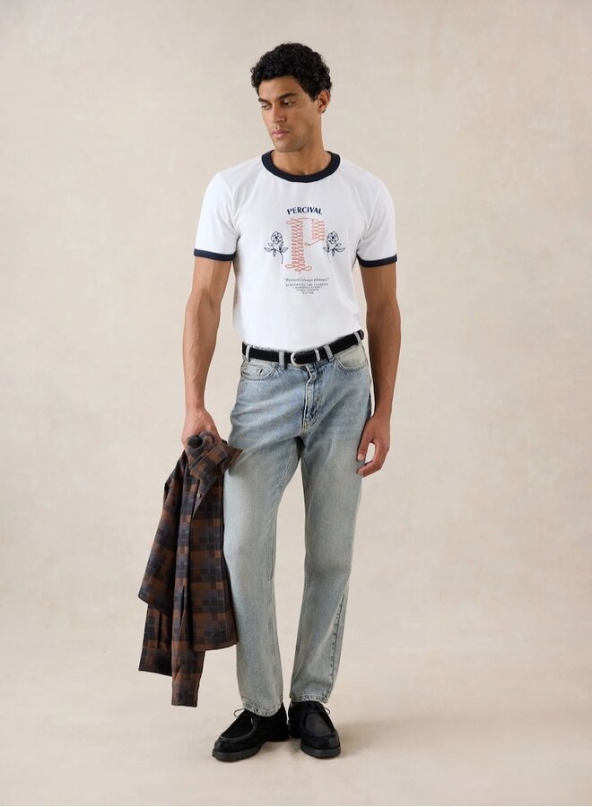 Tucker ringer tee white