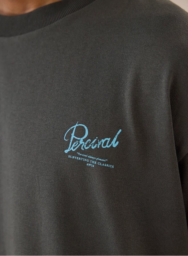 Dawson boxy tee charc