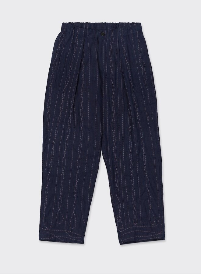 Taka embrod indigo