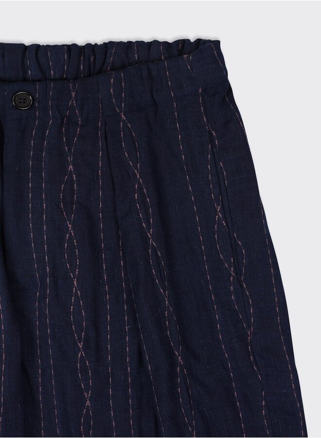 Taka embrod indigo