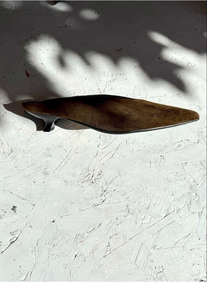 Scarpa velour kakhi