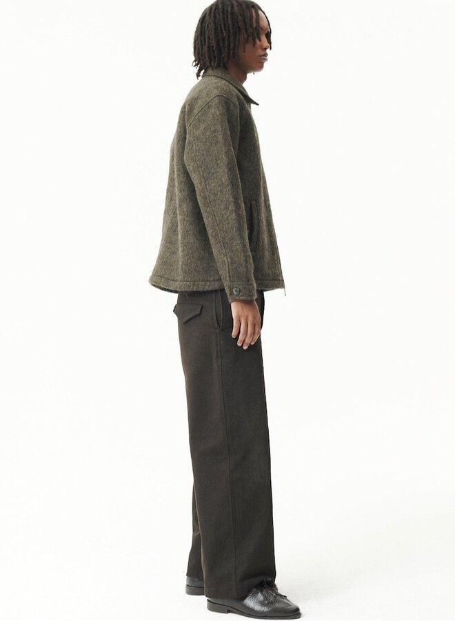 Zip up alpaca green