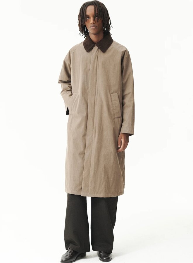 Long coach washed faded camel