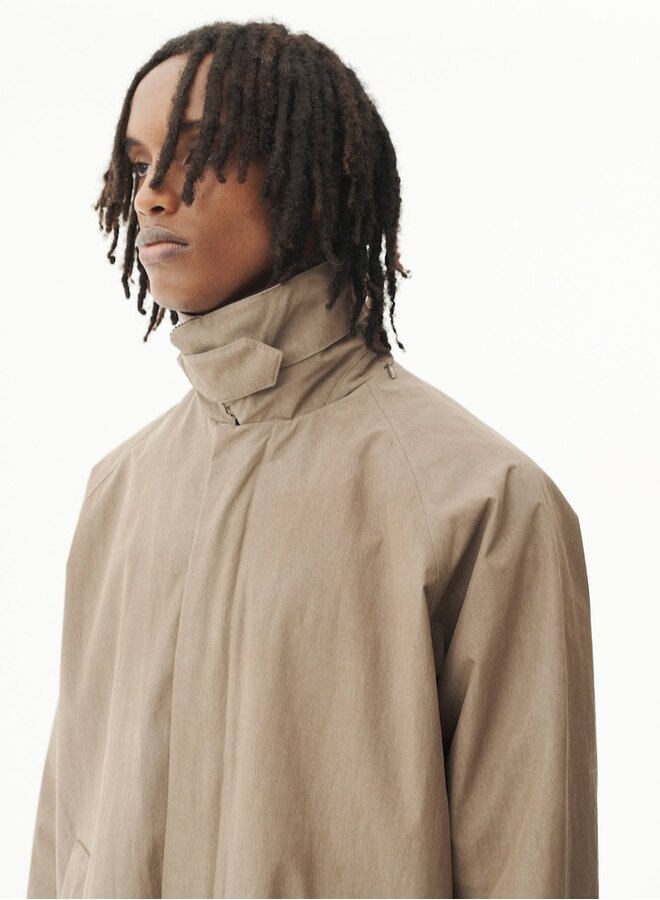 Long coach washed faded camel