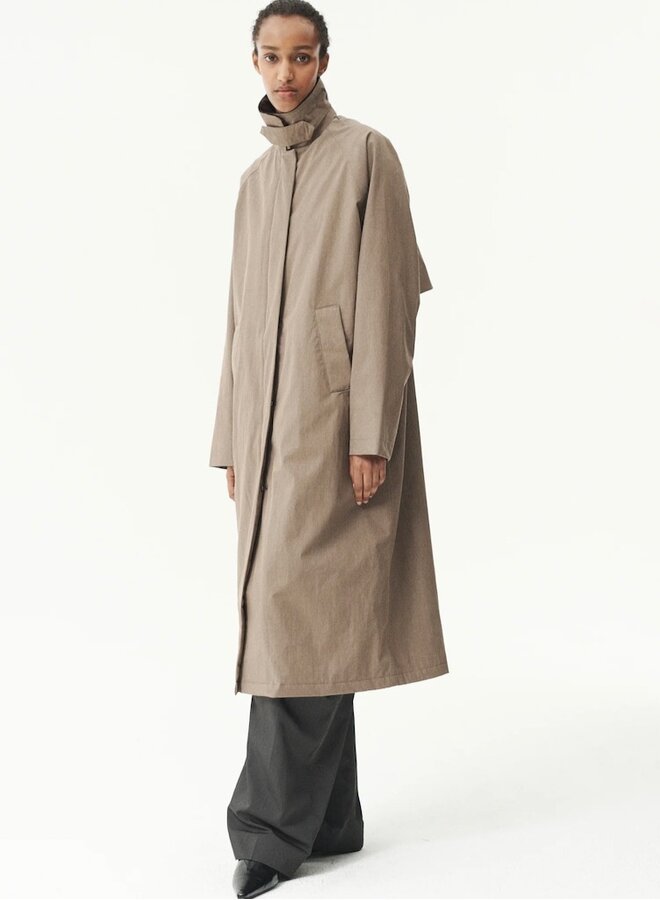 Long coach washed faded camel