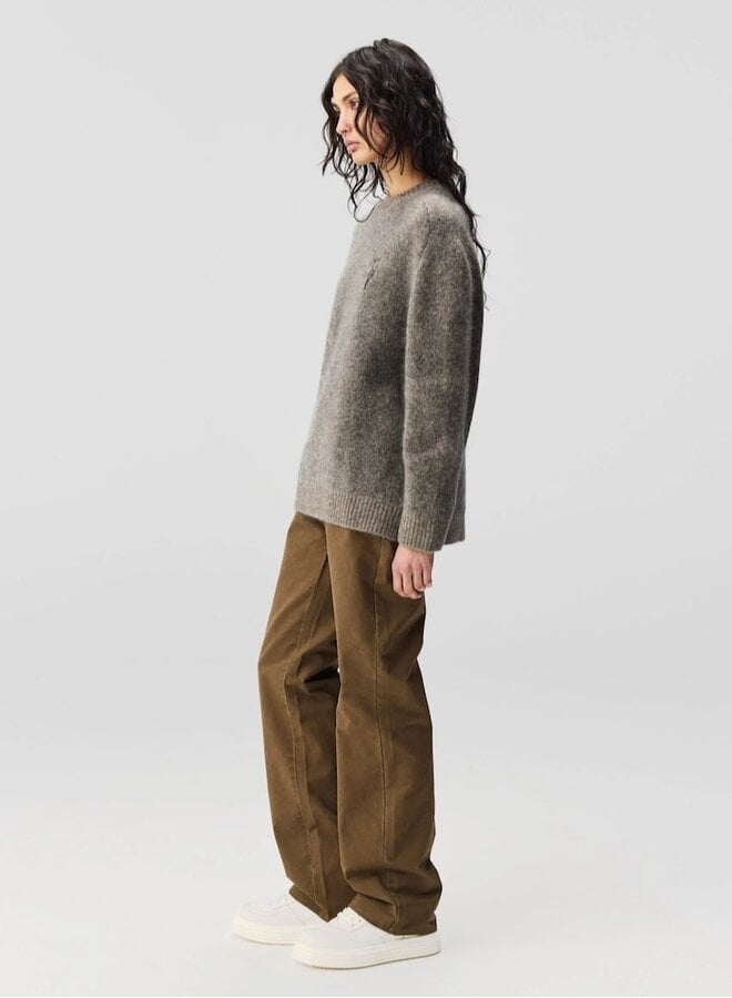 Flow Knit Grey Flower