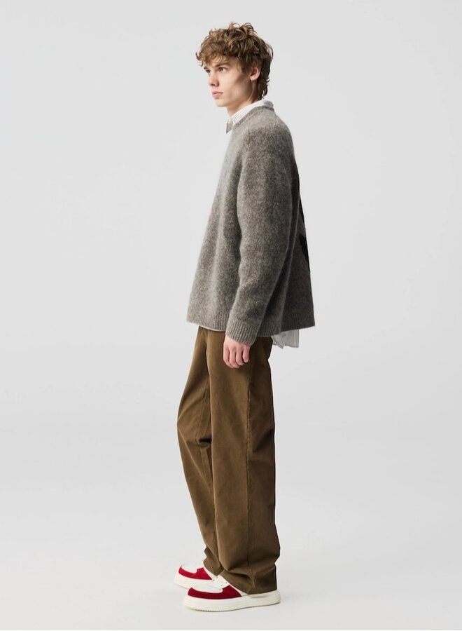 Flow Knit Grey Flower