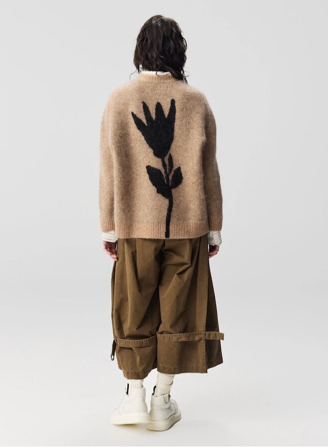 Flow Knit Oat Flower