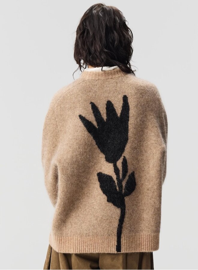 Flow Knit Oat Flower