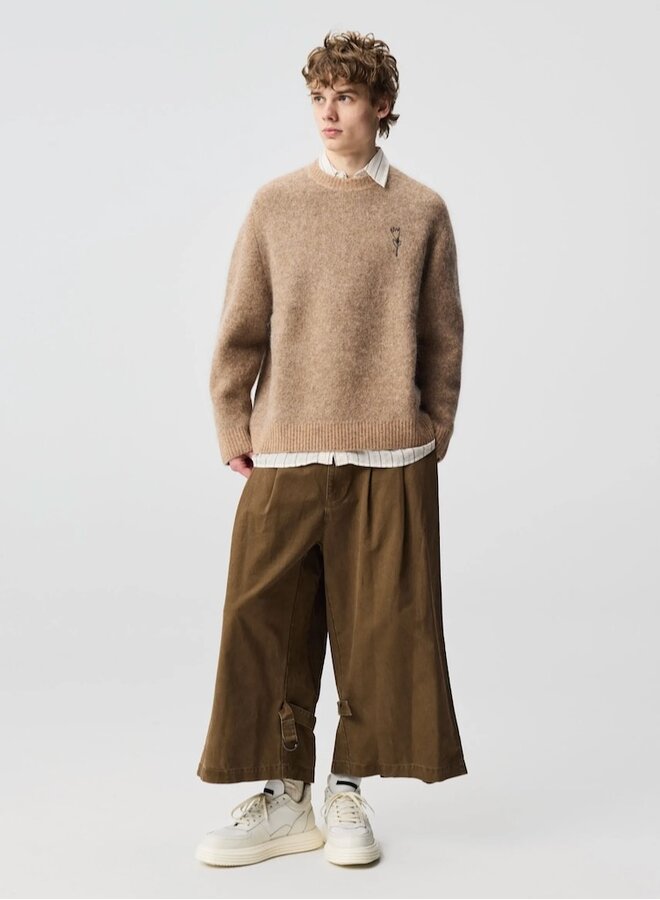 Flow Knit Oat Flower