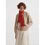 Brushed Stripe scarf Poppy&Iron Oxide