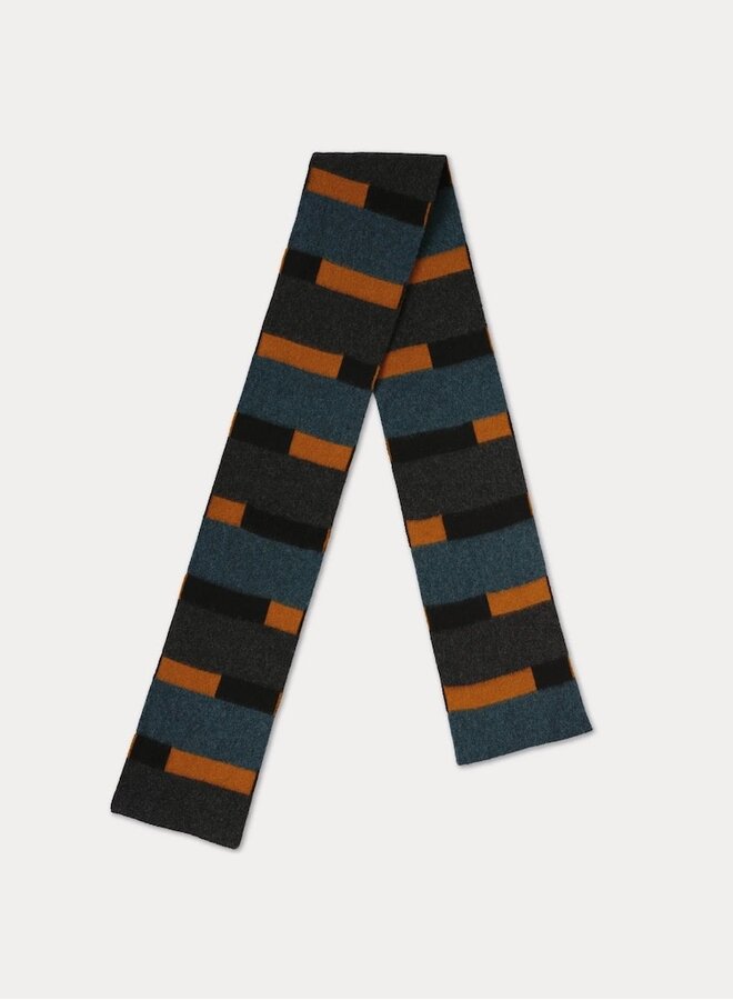 Brushed Split Stripe Scarf Lugano