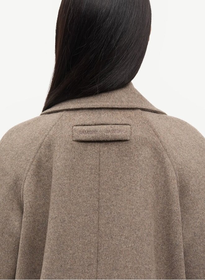 Sahannen coat lead  grey melange