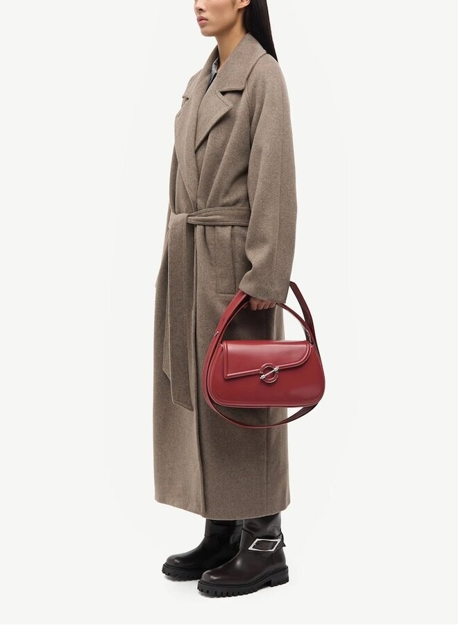 Sahannen coat lead  grey melange