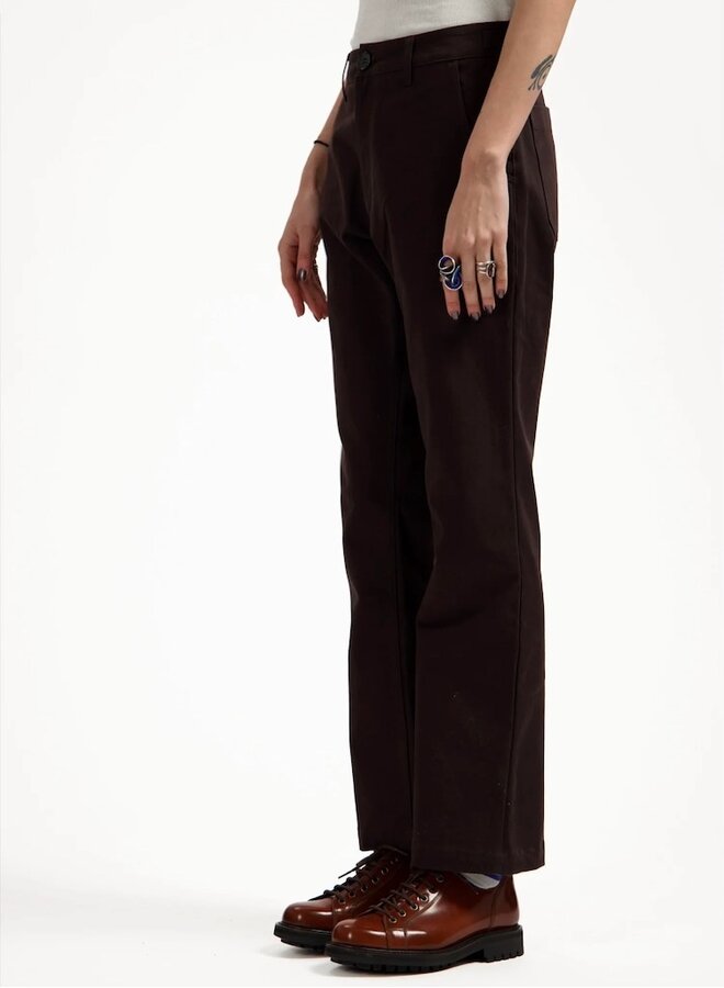 Classic pants cherry brown