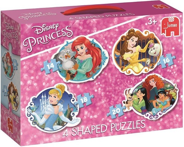 Jumbo Disney Princess 4 in1 puzzel (14/16/18/20 stukjes) Jumbo Disney Princess 4 in1 puzzel (14/16/18/20 stukjes)