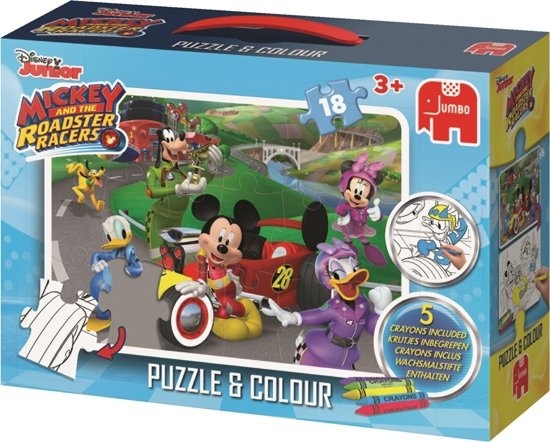 Jumbo Kleurplaatpuzzel Disney Mickey Mouse Jumbo Kleurplaatpuzzel Disney Mickey Mouse