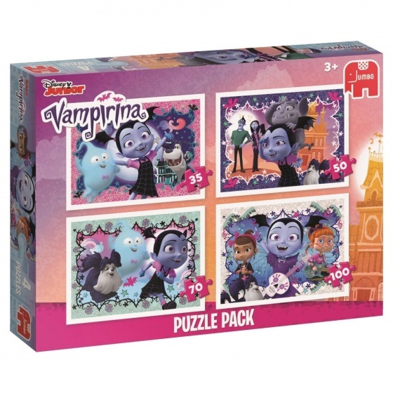 Jumbo Vampirina 4in1 puzzel (35/50/70/100 stukjes) Jumbo Vampirina 4in1 puzzel (35/50/70/100 stukjes)