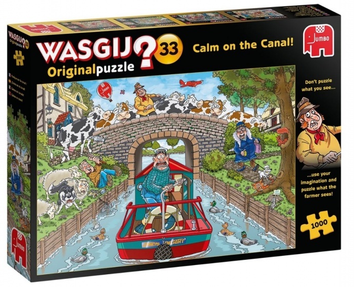 Jumbo Wasgij Original 33 - Rustig aan het kanaal - 1000 stukjes Jumbo Wasgij Original 33 - Rustig aan het kanaal - 1000 stukjes