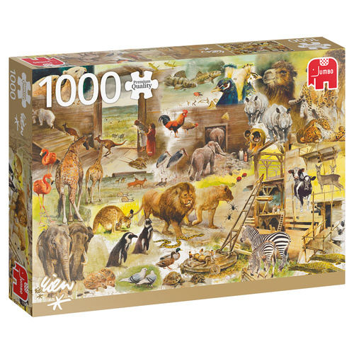 Jumbo Rien Poortvliet: Bouw van de Ark van Noach - 1000 stukjes Jumbo Rien Poortvliet: Bouw van de Ark van Noach - 1000 stukjes