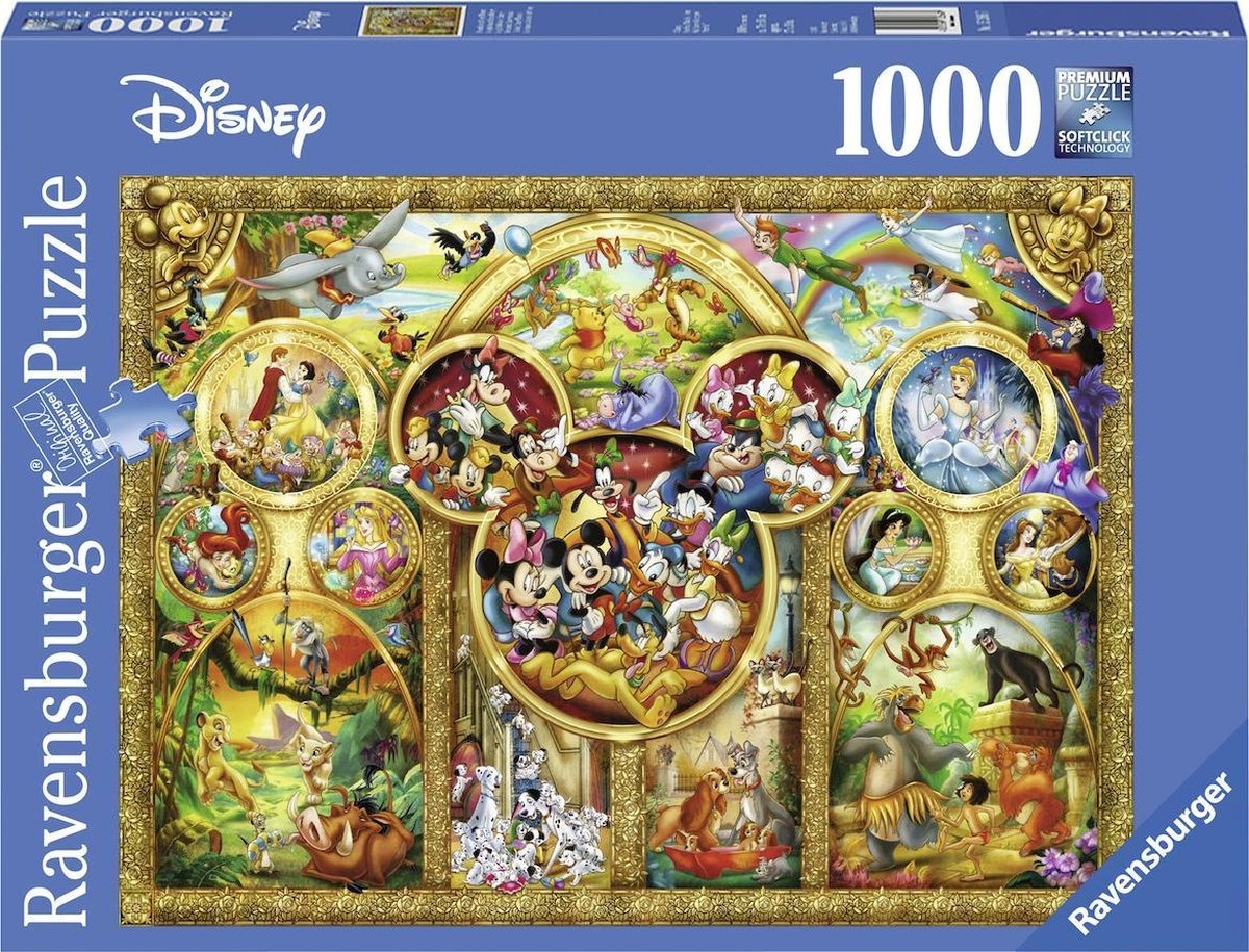 Ravensburger Puzzel 1000 stukjes mooiste Disney Thema