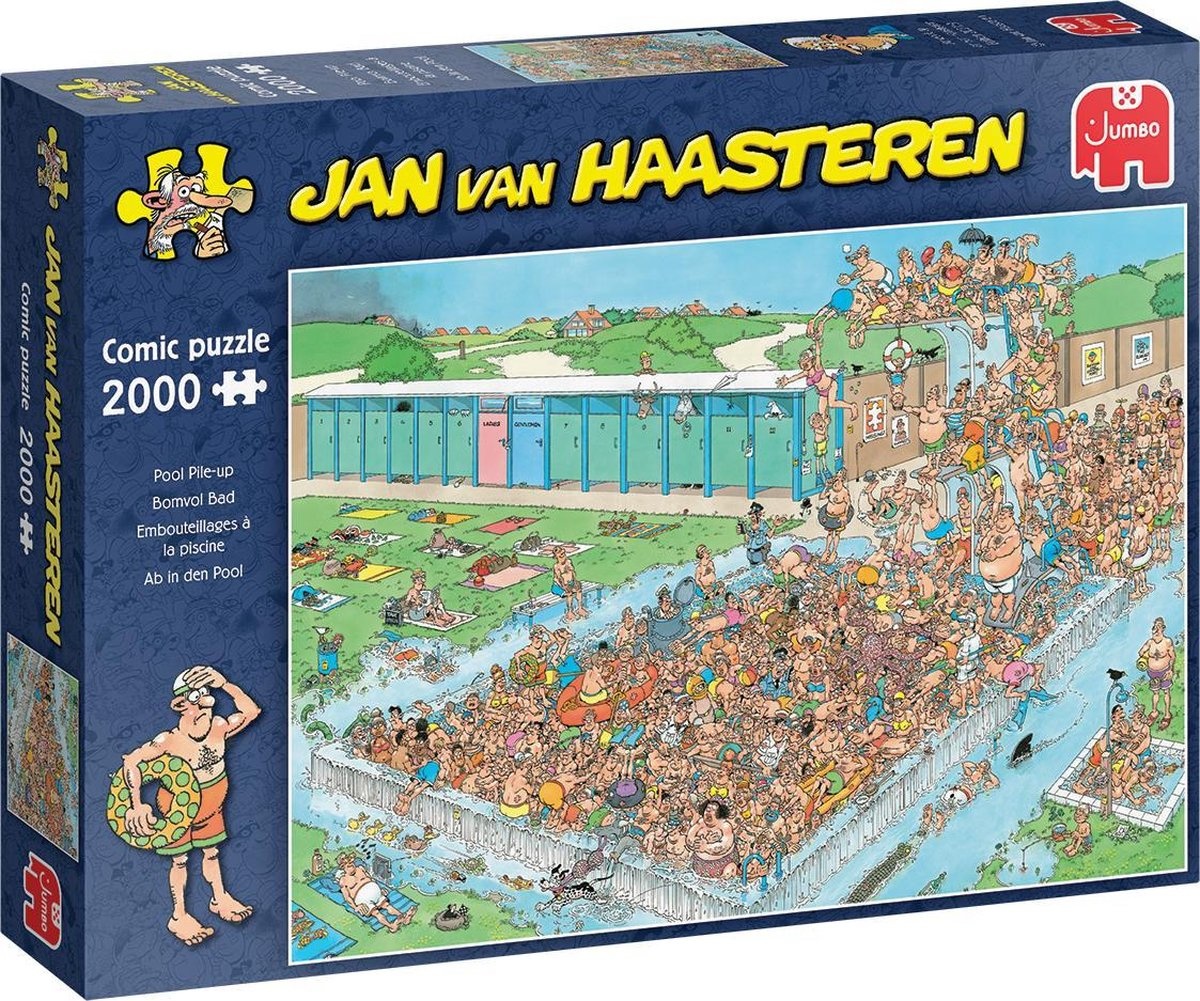 Jan van Haasteren Puzzel 1000 st. Jan van Haasteren Bomvol Bad Jan van Haasteren Puzzel 1000 st. Jan van Haasteren Bomvol Bad