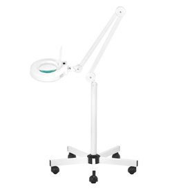 Mega Beauty Shop® LED Loeplamp met rolstatief - Wit